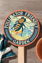 Load image into Gallery viewer, Victory Garden: Bee Pollinator Friendly Garden Sign