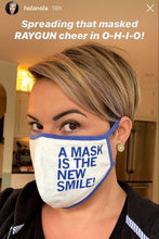 Load image into Gallery viewer, Fabric Face Mask: A Mask Is The New Smile