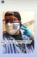 Load image into Gallery viewer, Fabric Face Mask: Resting Mask Face