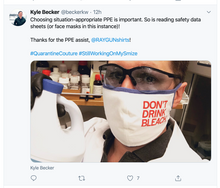 Load image into Gallery viewer, Fabric Face Mask: Don't Drink Bleach