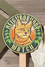 Load image into Gallery viewer, Victory Garden: Orange Cat Garden Sign
