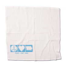 Load image into Gallery viewer, Peace Love Iowa Kitchen Towel
