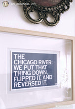 Load image into Gallery viewer, Chicago River Flipped and Reversed Postcard
