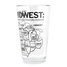 Load image into Gallery viewer, Midwest Map Pint Glass
