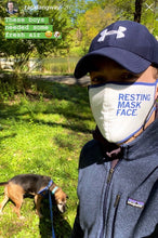 Load image into Gallery viewer, Fabric Face Mask: Resting Mask Face
