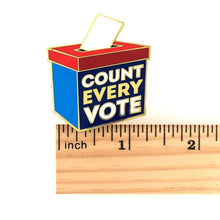 Load image into Gallery viewer, Dissent Pins: Count Every Vote Pin
