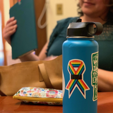 Load image into Gallery viewer, Dissent Pins: Orlando Ribbon Project Sticker
