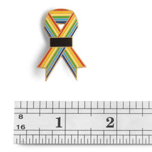 Load image into Gallery viewer, Dissent Pins: Orlando Ribbon Project Enamel Pin
